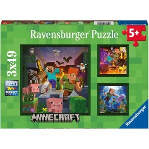 Puzzle Ravensburger Puzzle 056217 Minecraft Biomes 3x49 db