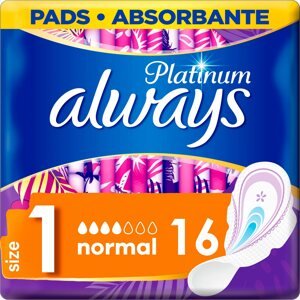 Egészségügyi betét ALWAYS Platinum Ultra Normal Plus Duopack, 16 db