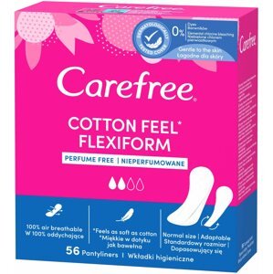 Tisztasági betét CAREFREE Cotton Flexiform 56 db