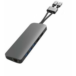 Port replikátor HyperDrive VIPER 10 a 2-ben USB-C Hub, szürke