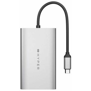 Port replikátor HyperDrive USB-C To Dual HDMI adapter+PD over USB (M1) - Dual HDMI - USB-C adapter, ezüst