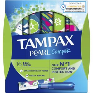 Tampon TAMPAX Compak Pearl Super tampon (16 db)