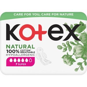 Egészségügyi betét KOTEX Natural Super 7 darab