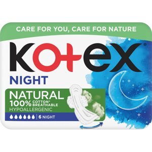 Egészségügyi betét KOTEX Natural Night 6 darab
