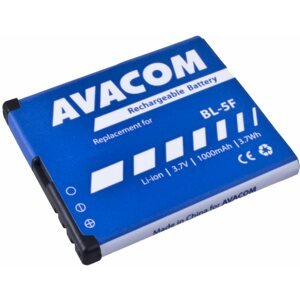 Mobiltelefon akkumulátor AVACOM akkumulátor Nokia N95, E65, Li-Ion 3,6V 1000mAh (BL-5F helyett)