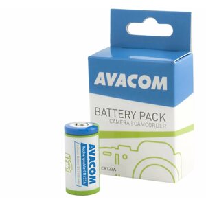 Fényképezőgép akkumulátor Avacom újratölthető akkumulátor CR123A 3V 450mAh 1.35Wh