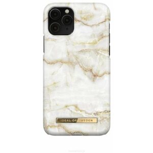 Telefon tok iDeal Of Sweden Fashion iPhone 11 Pro/XS/X golden pearl marble tok