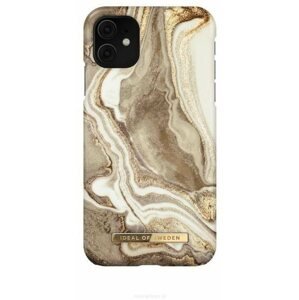 Telefon tok iDeal Of Sweden Fashion iPhone 11/XR golden sand marble tok