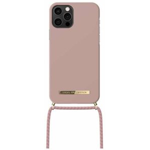 Telefon tok iDeal Of Sweden iPhone 12/12 Pro misty pink nyakba akasztható tok