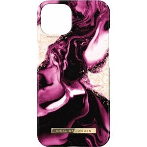Telefon tok Fashion iDeal Of Sweden iPhone 14 Golden Ruby Marble tok
