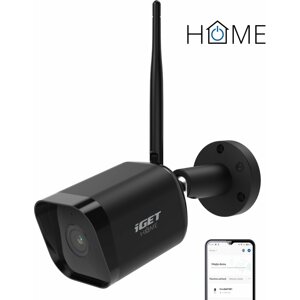 IP kamera iGET HOME Camera CS6 Black - ellenálló kültéri FullHD IP kamera hang- és mozgásérzékelővel és éjjellátással