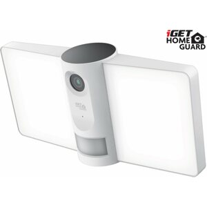 IP kamera iGET HOMEGUARD HGFLC890 - venkovní Wi-Fi odolná IP FullHD kamera s LED osvětlením 2100 lm, odolnost IP65, připojení