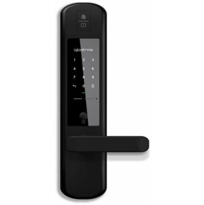 Kilincs Igloohome Mortise 2+, intelligens zár ujjlenyomat-technológiával, RFID, PIN kódok, Bluetooth kulcsok