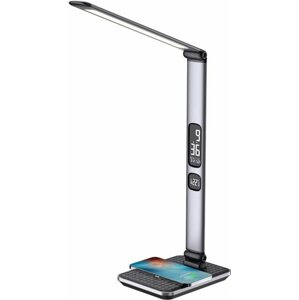 Asztali lámpa LED IMMAX Heron 2 Asztali lámpa Qi vezeték nélküli töltéssel és USB-vel