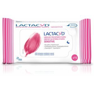 Nedves törlőkendő LACTACYD Wipes Sensitive 15 db