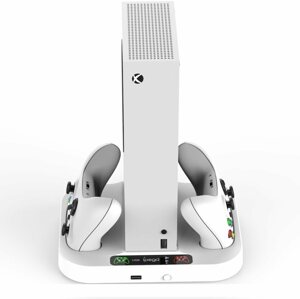 Töltőállomás iPega XBS012 Többfunkciós töltőállvány hűtéssel Xbox konzolhoz + 2 db akkumulátor