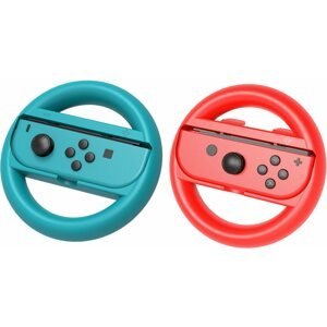 Gamer kormány iPega SW086 Steering Wheel for JoyCon Controllers 2 db kék/piros