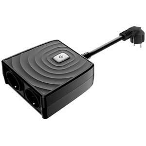 WiFi adapter iQtech SmartLife SH18EU, intelligens kültéri Wi-Fi kettős aljzat adapter, 16 A
