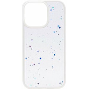 Telefon tok iWill Clear Glitter Star Phone Case az iPhone 13 Pro készülékhez White
