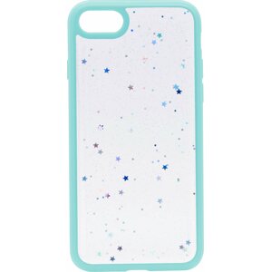 Telefon tok iWill Clear Glitter Star Phone Case az iPhone 7 készülékhez Blue