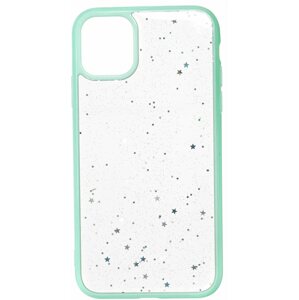 Telefon tok iWill Clear Glitter Star Phone Case az iPhone 11 készülékhez Blue