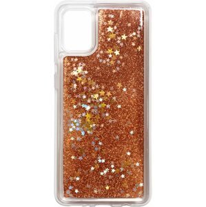 Telefon tok iWill Glitter Liquid Star Samsung Galaxy A31 Rose Gold tok