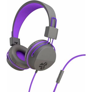 Fej-/fülhallgató JLAB JBuddies Studio Over-Ear Folding Kids Headphones Grey/Purple
