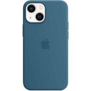 Telefon tok Apple iPhone 13 mini cinegekék szilikon MagSafe tok
