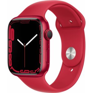 Okosóra Apple Watch Series 7 45 mm (PRODUCT)RED alumínium (PRODUCT)RED sportszíjjal