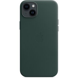 Telefon tok Apple MagSafe-rögzítésű iPhone 14 Plus-bőrtok – erdőzöld