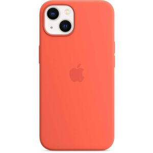 Telefon tok Apple MagSafe-rögzítésű iPhone 13-szilikontok - nektarin