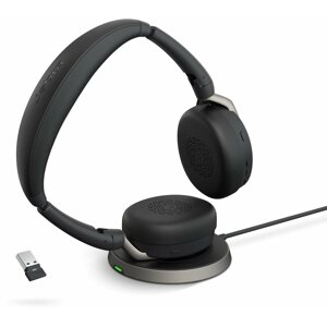 Vezeték nélküli fül-/fejhallgató Jabra Evolve2 65 FLEX LINK380A MS Stereo WLC