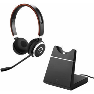 Vezeték nélküli fül-/fejhallgató Jabra Evolve 65 SE MS Stereo Stand