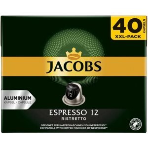 Kávékapszula Jacobs Espresso Ristretto 12-es intenzitás, 40 db kapszula Nespresso®-hoz*