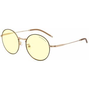 Monitor szemüveg GUNNAR Ellipse Blackgold, borostyánszínű lencse