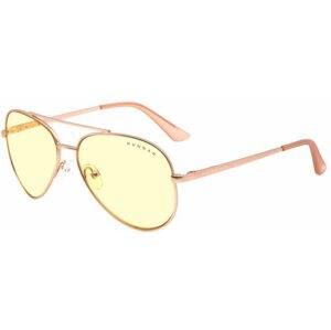 Monitor szemüveg GUNNAR Maverick Rosegold, borostyánszínű lencse