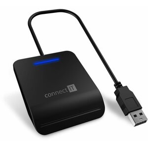 Elektronikus személyi igazolvány olvasó CONNECT IT USB eszemélyi és chipkártya olvasó CFF-3050-BK