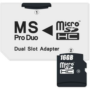 Memóriakártya adapter CONNECT IT MS PRO DUO 2x Micro SDHC-hez
