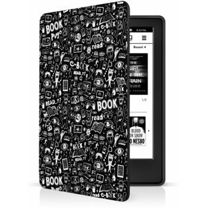 E-book olvasó tok CONNECT IT az Amazon Kindle 2021 (11. generáció) készülékhez, Doodle fekete