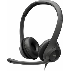Fej-/fülhallgató Logitech USB Headset H390 fekete