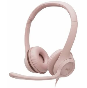 Fej-/fülhallgató Logitech USB headset H390 rózsaszín