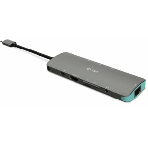 Port replikátor TEC USB-C Metal Nano dokkoló állomás 4K HDMI LAN + Tápellátás 100 W