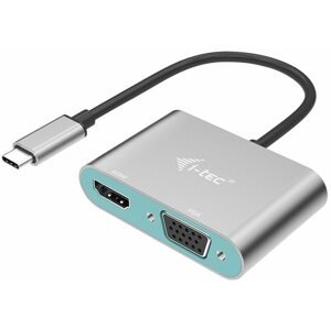 Átalakító I-TEC USB-C Metal HDMI and VGA Adapter