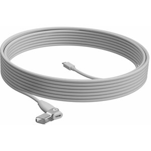 Hosszabbító kábel Logitech Rally Mic Pod Extension Cable, white