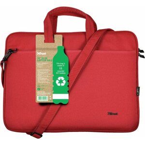 Laptoptáska Trust Bologna Laptop Bag 16” ECO - piros