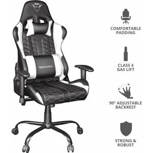 Gamer szék Trust GXT708W Resto Chair, fehér