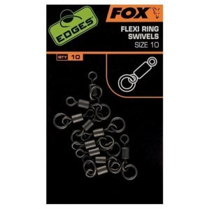 Forgókapocs FOX Flexi Ring Swivel 10-es méret 10 db