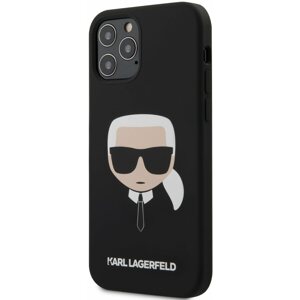 Telefon tok Karl Lagerfeld Head Apple iPhone 12/12 Pro fekete tok