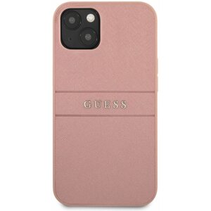 Telefon tok Guess PU Leather Saffiano Apple iPhone 13 rózsaszín tok