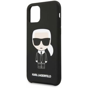 Telefon tok Karl Lagerfeld Iconic iPhone 11 fekete tok